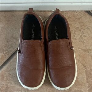 Carter's Brown Slip-On Shoes with White Soles